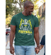 Men's Personalized Football T Shirt Custom Football Flames Player Frame Shirts Football Dad Football Mom T Shirt Unisex Mans Gift Idea