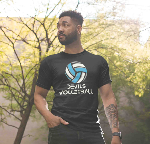 Men's Personalized Volleyball Shirt Custom Volley Ball Net Modern Retro T Shirt Team TShirt Mom Dad Unisex Shirts Gift Idea-Shirts By Sarah