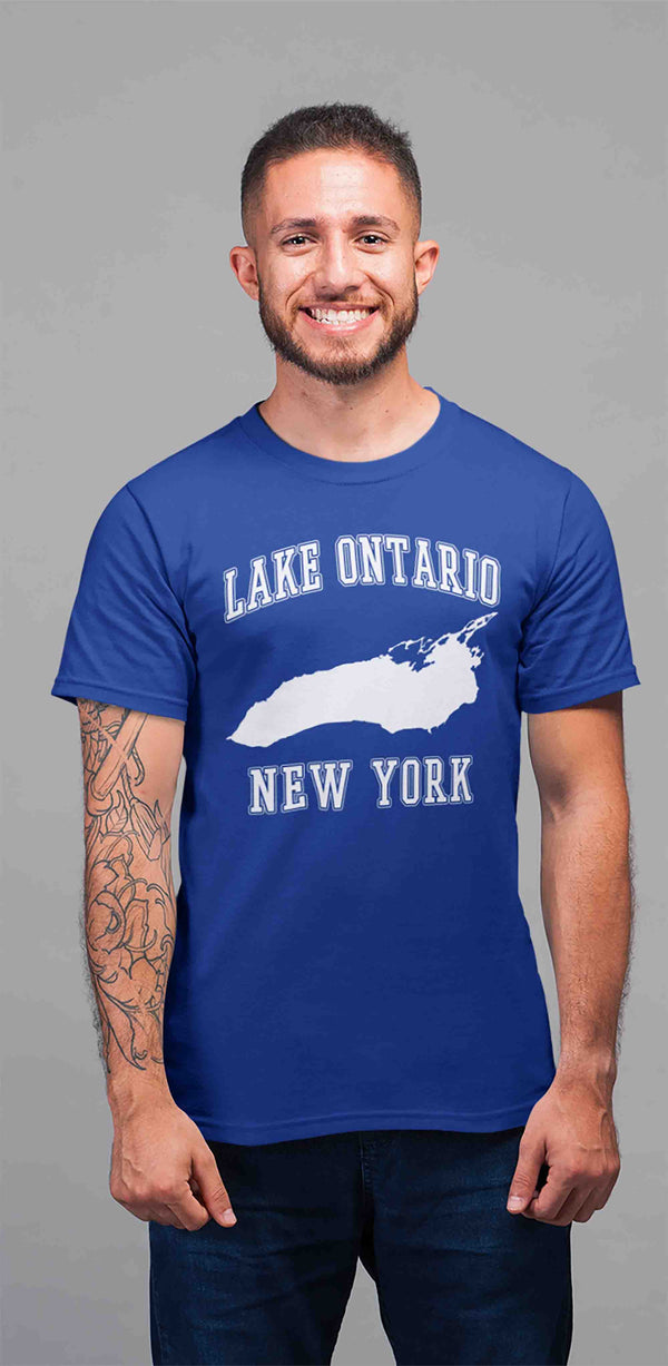 Men's Ontario Lake Shirt Boater T Shirt Fisherman Boating Fishing Great Lake Lifes Father's Day Tee Man Gift For Him Unisex-Shirts By Sarah