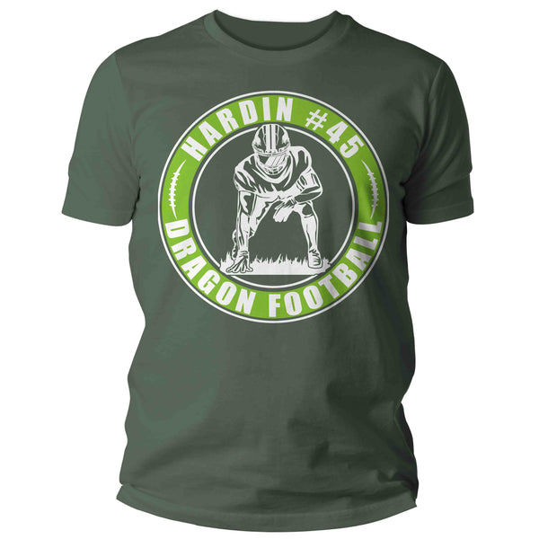 Men's Custom Football Shirt Personalized Lineman Modern Senior Streetwear T Shirts Dad Football Uncle TShirt Unisex Mans Gift Idea-Shirts By Sarah