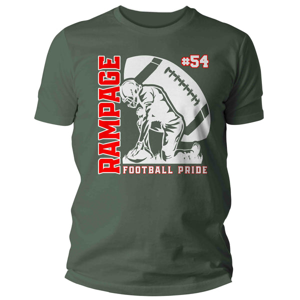Men's Personalized Football Shirt Custom Football Player Kneeling Shirts Football Dad Praying Name T Shirt Unisex Mans Gift Idea-Shirts By Sarah