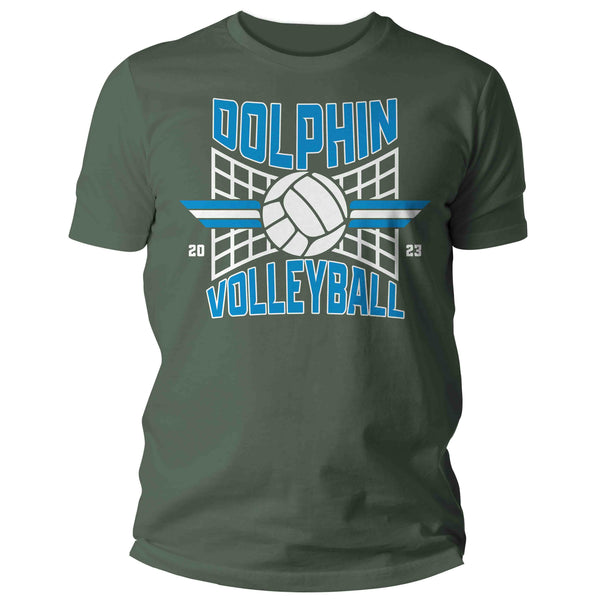 Men's Personalized Volleyball Shirt Custom Volley Ball Net Modern Cool T Shirt Team TShirt Mom Dad Unisex Shirts Gift Idea-Shirts By Sarah