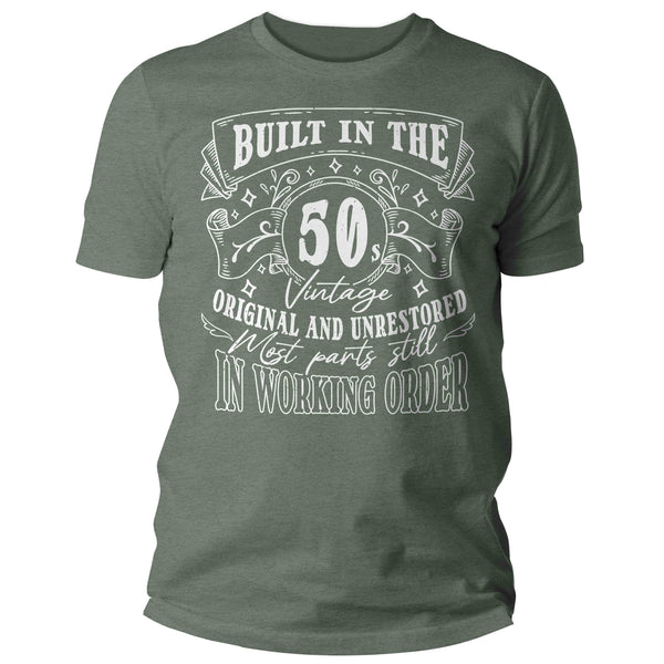 Men's Vintage 50's 1950's Birthday T-Shirt Seventy Shirt Gift Idea 70th 75th Decade Birthday Shirts Tee Original Shirt Man Unisex-Shirts By Sarah