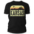 Men's Retro Kansas Shirt Farm Tractor T Shirt Vintage State Pride Farming Farmer Gift Kansas State Tee Man Unisex-Shirts By Sarah