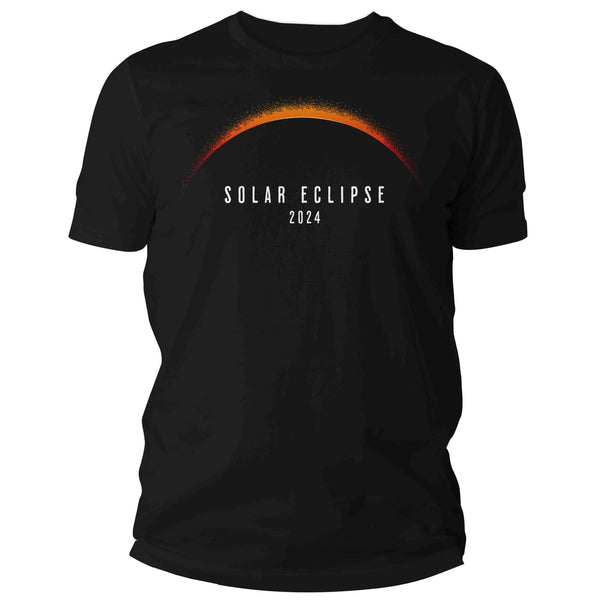 Men's Glow In The Dark Eclipse 2024 Shirt Solar Eclipse GITD Glows T Shirt Astronomy Gift Astronomer Science Geek Graphic Tee Unisex Man-Shirts By Sarah