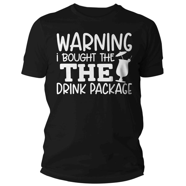 Men's Funny Cruise Shirt Warning Bought Drink Package Vacation Tee Trip TShirts Group Matching Boat Yacht Unisex Mans Gift Idea-Shirts By Sarah