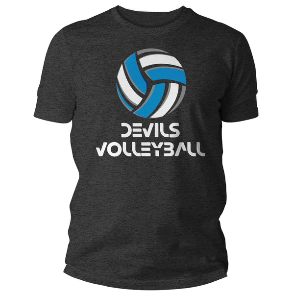 Men's Personalized Volleyball Shirt Custom Volley Ball Net Modern Retro T Shirt Team TShirt Mom Dad Unisex Shirts Gift Idea-Shirts By Sarah