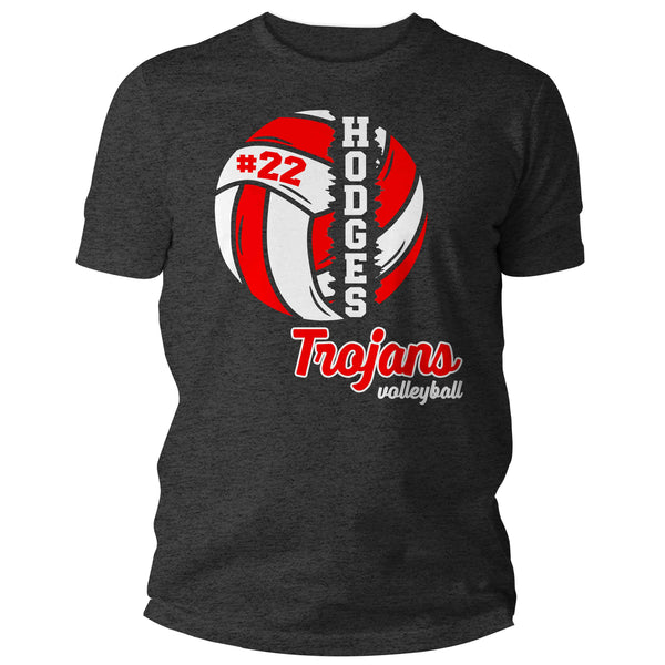 Men's Personalized Volleyball T Shirt Custom Volleyball Frame Shirts Volleyball Dad Volleyball Mom T Shirt Unisex Mans Gift Idea-Shirts By Sarah