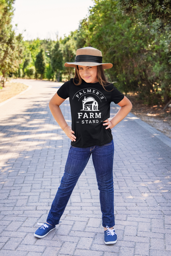 Kids Personalized Farm Shirt Custom Market Nursery T Shirt Farmer Produce Farming TShirt Unisex Youth Gift Idea-Shirts By Sarah