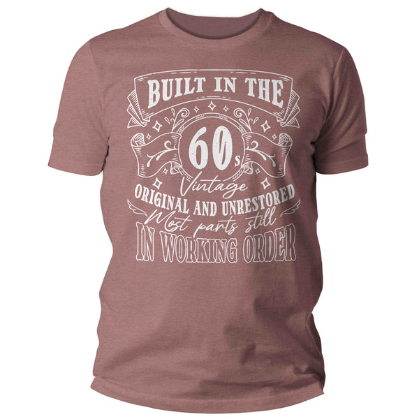 Men's Vintage 60's 1960's Birthday T-Shirt Sixty Shirt Gift Idea 60th 65th Decade Birthday Shirts Tee Original Shirt Man Unisex-Shirts By Sarah