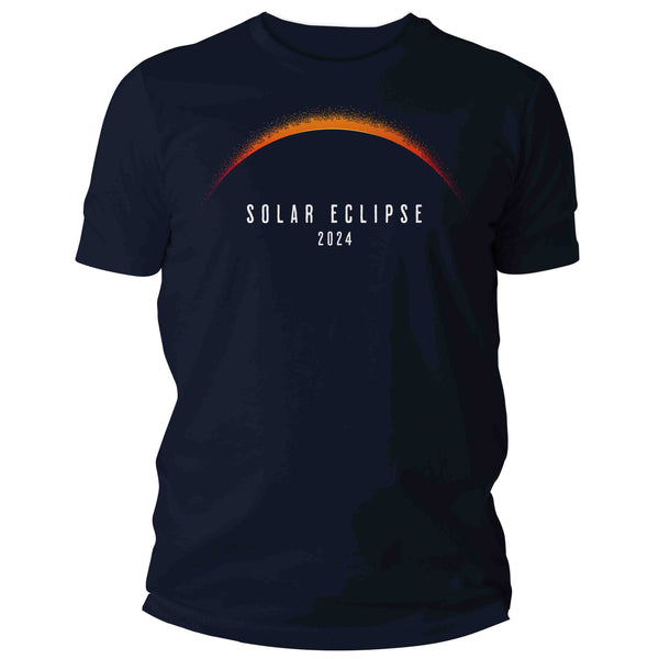 Men's Glow In The Dark Eclipse 2024 Shirt Solar Eclipse GITD Glows T Shirt Astronomy Gift Astronomer Science Geek Graphic Tee Unisex Man-Shirts By Sarah