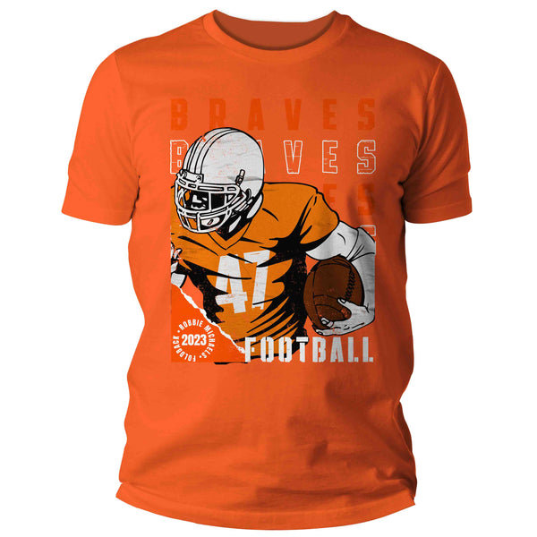 Men's Custom Football Shirt Personalized Football Modern Senior Streetwear T Shirts Dad Football Uncle TShirt Unisex Mans Gift Idea-Shirts By Sarah