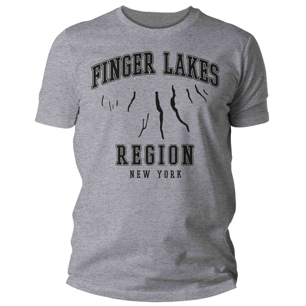 Men's Finger Lakes Shirt Boater T Shirt Fisherman Boating Fishing Skaneateles Life Vacation Seneca Cayuga Tee Man Gift For Him Unisex-Shirts By Sarah