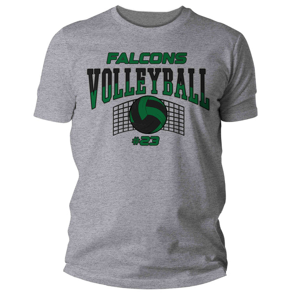 Men's Personalized Volleyball T Shirt Custom Volleyball Dad Shirt Personalized Volley Mom Team TShirt Custom Unisex Shirts Gift Idea-Shirts By Sarah