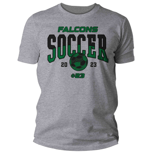 Men's Personalized Soccer T Shirt Custom Soccer Ball Dad Shirt Personalized Baller Mom Team TShirt Custom Unisex Shirts Gift Idea-Shirts By Sarah