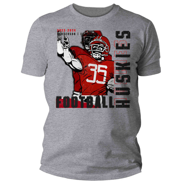 Men's Custom Football Shirt Personalized Football Modern Graphic Streetwear T Shirts Dad Football Uncle TShirt Unisex Mans Gift Idea-Shirts By Sarah