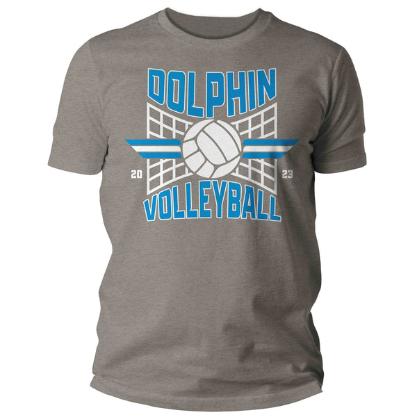 Men's Personalized Volleyball Shirt Custom Volley Ball Net Modern Cool T Shirt Team TShirt Mom Dad Unisex Shirts Gift Idea-Shirts By Sarah