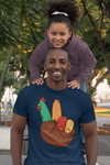 Men's Funny Thanksgiving Shirt Peace Hand Turkey TShirt ASL Peace Sign Language Cute Fun T shirt Thanks Gift Idea Teacher Unisex Tee