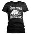 Women's Funny Food Coma T Shirt Thanksgiving Humor Shirts Foodie Tee Joke Tryptophan Turkey Day TShirt Humor Ladies Woman-Shirts By Sarah