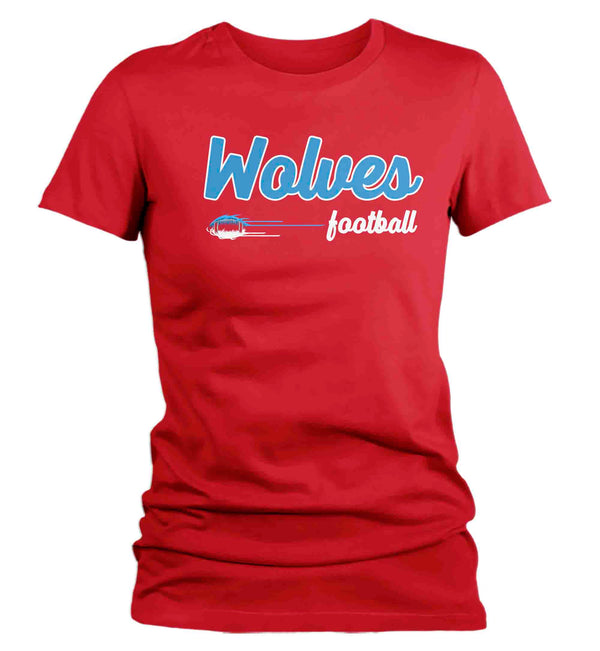 Women's Custom Football Shirt Personalized Football Retro Vintage Throwback T Shirts Aunt Football Grandma TShirt Ladies Gift Idea-Shirts By Sarah