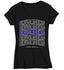 Women's V-Neck Custom Football Shirt Personalized Football Typography Mascot T Shirts Mom Football Grandma Team TShirt Ladies Gift Idea-Shirts By Sarah