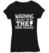 Women's V-Neck Funny Cruise Shirt Warning Bought Drink Package Vacation Tee Trip TShirts Group Matching Boat Yacht Ladies Gift Idea