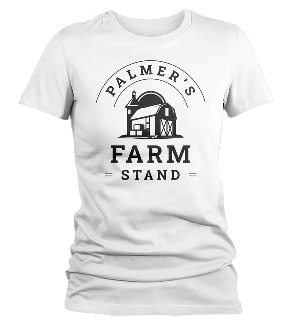 Women's Personalized Farm Shirt Custom Market Nursery T Shirt Farmer Produce Agriculture Farming TShirt Ladies Gift Idea-Shirts By Sarah