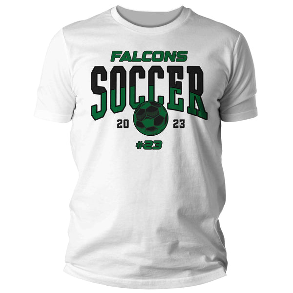 Men's Personalized Soccer T Shirt Custom Soccer Ball Dad Shirt Personalized Baller Mom Team TShirt Custom Unisex Shirts Gift Idea-Shirts By Sarah