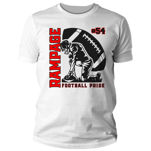 Men's Personalized Football Shirt Custom Football Player Kneeling Shirts Football Dad Praying Name T Shirt Unisex Mans Gift Idea-Shirts By Sarah