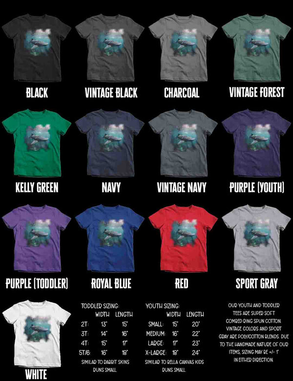 Kids Whale Shark Shirt Photo Underwater TShirt Photorealistic Scuba Diver Ocean Fish Marine Biologist Gift Idea Tee Unisex Youth-Shirts By Sarah