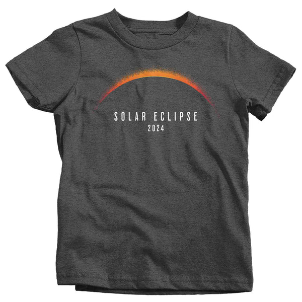 Kids Glow In The Dark Eclipse 2024 Shirt Solar Eclipse GITD Glows T Shirt Astronomy Gift Astronomer Science Geek Graphic Tee Unisex-Shirts By Sarah