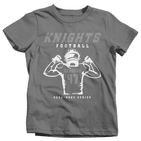 Kids Personalized Football Shirt Custom Football T Shirt Player Flag Team Shirt Brother Team Custom Unisex Cool Shirts Gift Idea-Shirts By Sarah