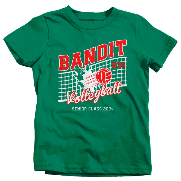 Kids Personalized Volleyball T Shirt Custom Volleyball Sister Shirt Personalized Volley Net Team TShirt Custom Unisex Youth Gift Idea-Shirts By Sarah