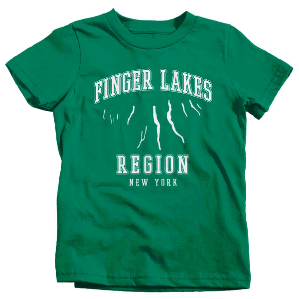 Kids Finger Lakes Shirt Boater T Shirt Fisherman Boating Fishing Skaneateles Life Vacation Seneca Cayuga Tee Gift Youth Unisex-Shirts By Sarah