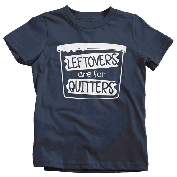 Kids Funny Thanksgiving Shirt Leftovers For Quitters TShirt Foodie Bucket Dinner Saying Tshirt Thanks Gift Idea Holiday Unisex Tee-Shirts By Sarah