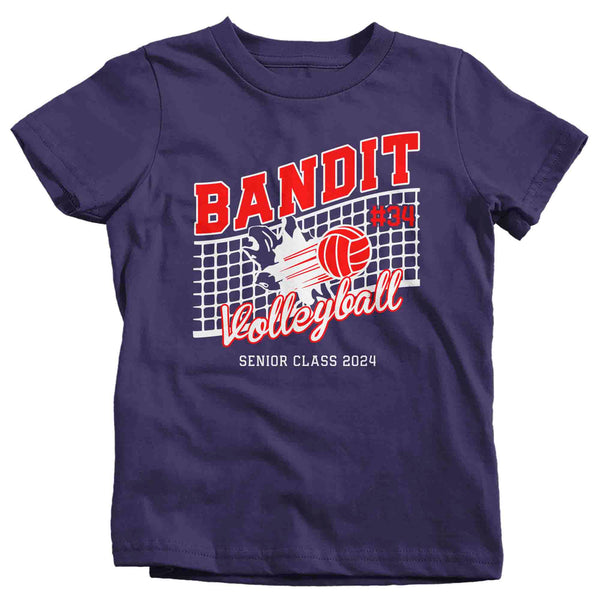 Kids Personalized Volleyball T Shirt Custom Volleyball Sister Shirt Personalized Volley Net Team TShirt Custom Unisex Youth Gift Idea-Shirts By Sarah
