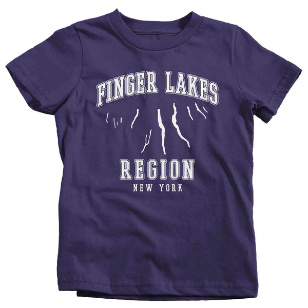 Kids Finger Lakes Shirt Boater T Shirt Fisherman Boating Fishing Skaneateles Life Vacation Seneca Cayuga Tee Gift Youth Unisex-Shirts By Sarah
