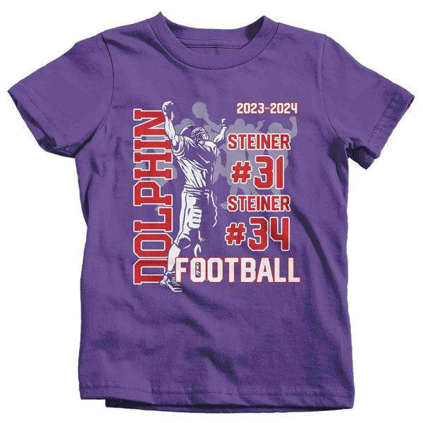 Personalized Football T Shirt Custom Football Player Shirt 2 Players Brother Team Custom Unisex Shirts Gift Idea-Shirts By Sarah