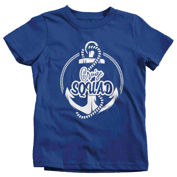 Kids Funny Cruise Squad Shirt Nautical Anchor Vacation Tee Trip TShirts Group Matching Boat Yacht Unisex Youth Gift Idea-Shirts By Sarah