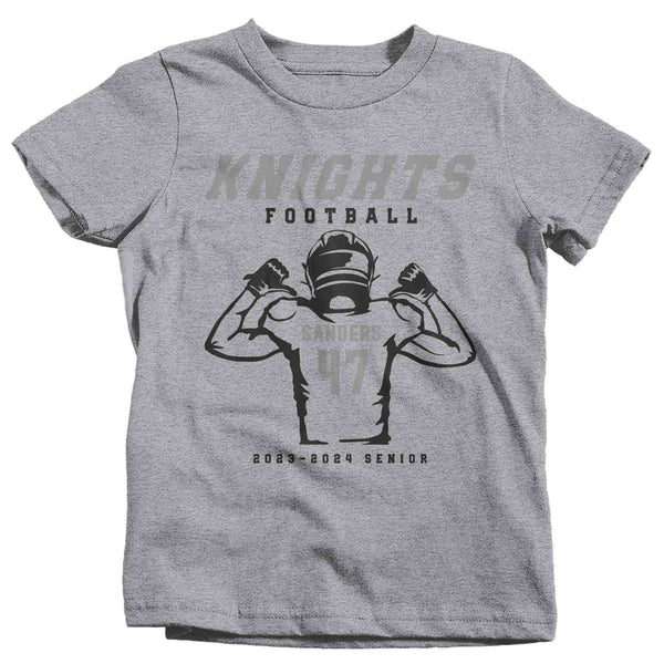 Kids Personalized Football Shirt Custom Football T Shirt Player Flag Team Shirt Brother Team Custom Unisex Cool Shirts Gift Idea-Shirts By Sarah