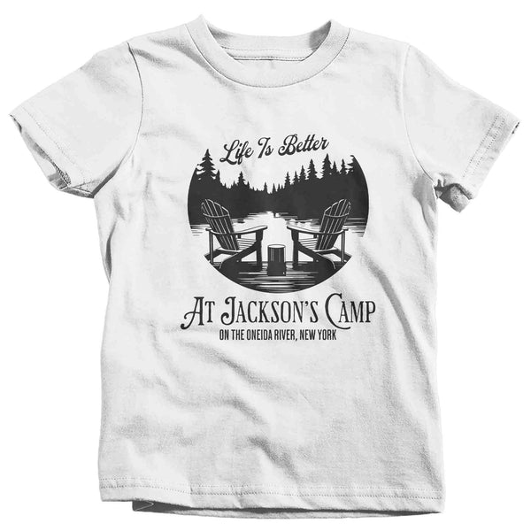Kids Personalized River Cabin T Shirt Life Is Better At Lake House Reunion Custom Camp Group Tees Camping TShirts Unisex Youth Gift-Shirts By Sarah
