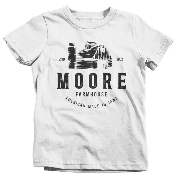 Kids Personalized Farm Shirt Custom Barn & Silo T Shirt Farmer Homestead Agriculture Farming TShirt Unisex Youth Gift Idea-Shirts By Sarah