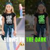 Kids Glow In The Dark Halloween Shirt Monsters Shirt Glowing TShirt T-Shirt Costume Idea Gift Trick Or Treat Tee Unisex For Youth