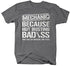 Shirts By Sarah Men's Unisex Funny Mechanic Shirt Bad*ss Nut Busting T-shirt-Shirts By Sarah