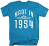 Shirts By Sarah Men's Made In 1954 Birthday T-Shirt Retro Star Custom Shirts