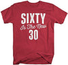 Shirts By Sarah Men's Funny 60th Birthday T-Shirt Funny Sixty New 30 Shirts