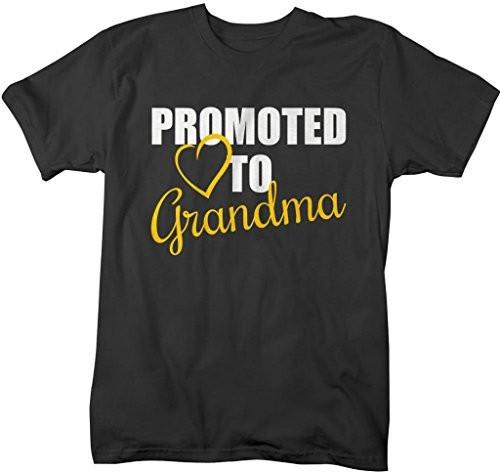 Shirts By Sarah Unisex Crew Promoted To Grandma T-Shirt New Grandparents-Shirts By Sarah