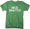 Shirts By Sarah Men's Funny Nice Snatch Workout T-Shirt Gym