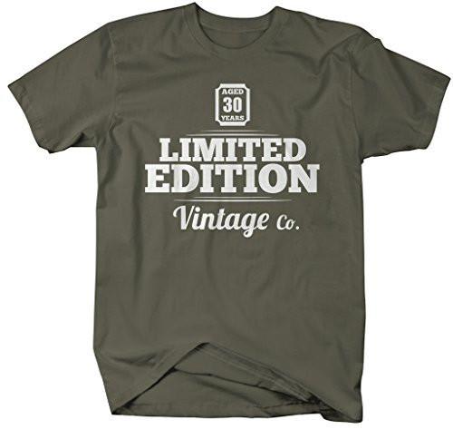 Men's 30TH Birthday T-Shirt Limited Edition Vintage Shirts-Shirts By Sarah