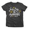 Shirts By Sarah Youth Kids Kiss Me At Midnight Toddler New Year's T-Shirt